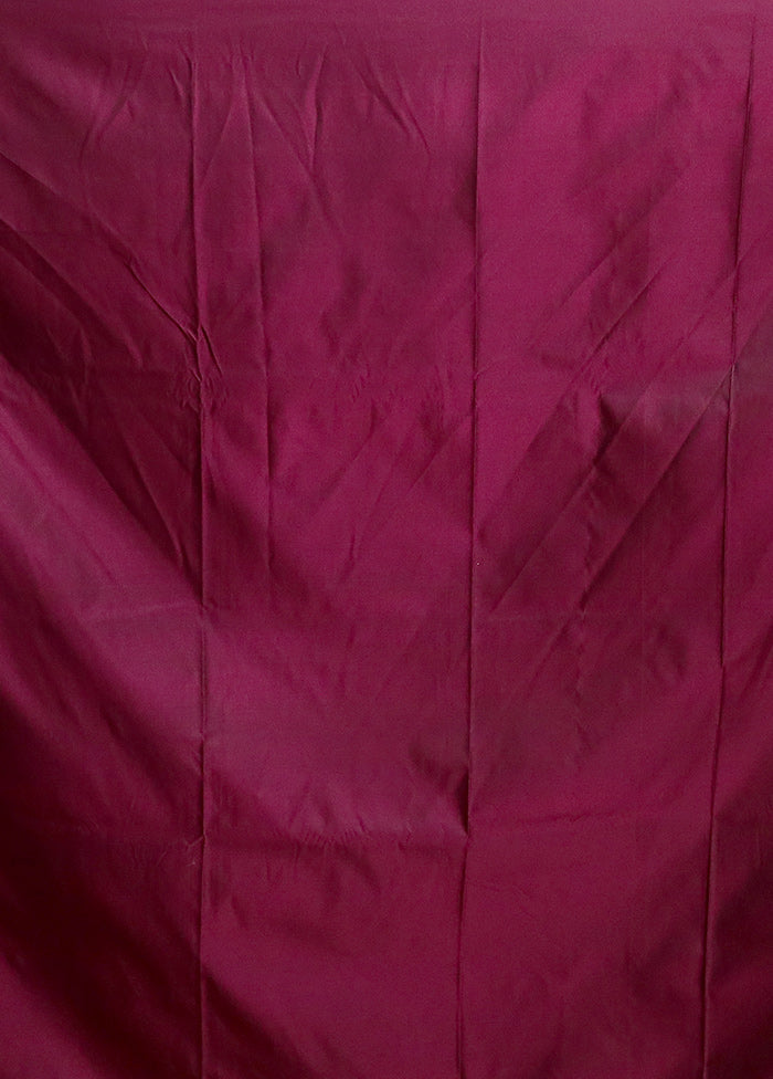 Pink Katan Silk Saree With Blouse Piece