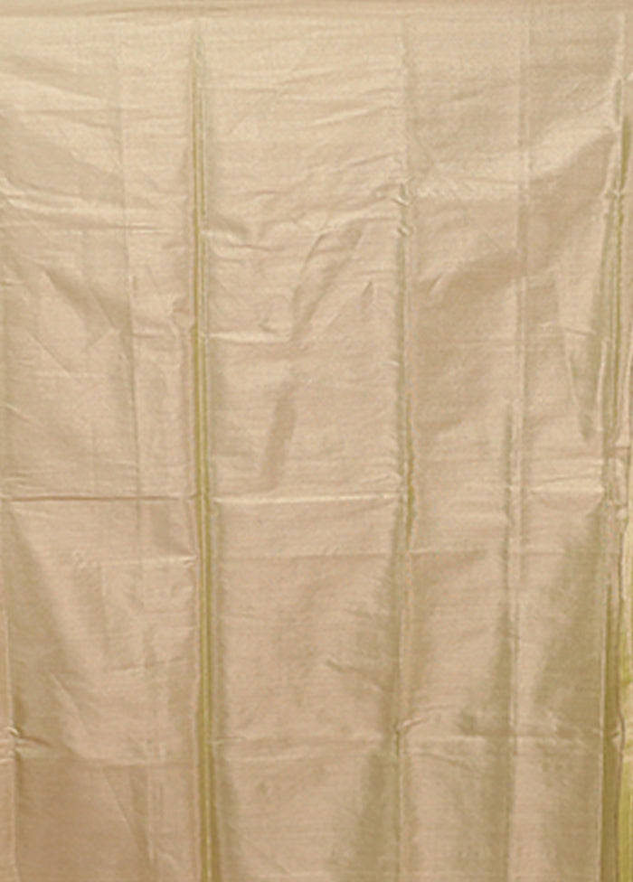 Green Tissue Silk Saree With Blouse Piece