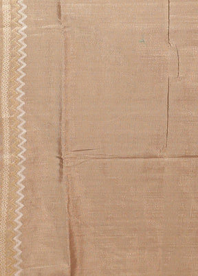 Cream Tissue Silk Saree With Blouse Piece