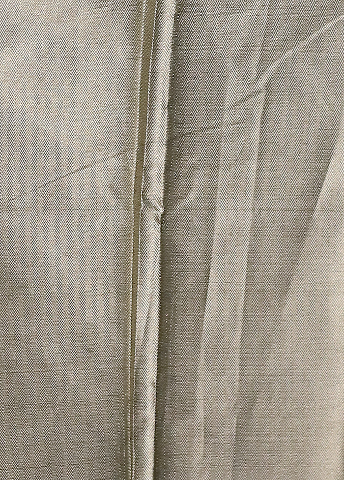 Green Kora Silk Saree With Blouse Piece