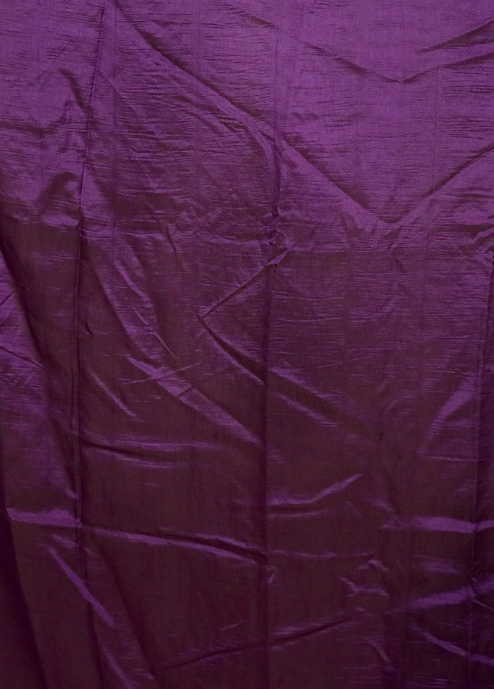 Green Dupion Silk Saree With Blouse Piece