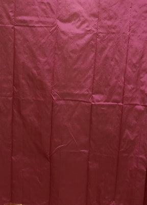 Pink Kanjivaram Silk Saree With Blouse Piece