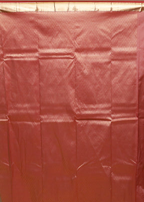 Pink Kanjivaram Silk Saree With Blouse Piece