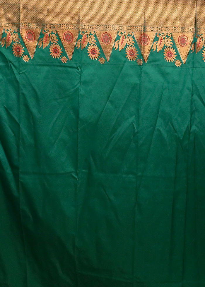 Blue Kanjivaram Silk Saree With Blouse Piece