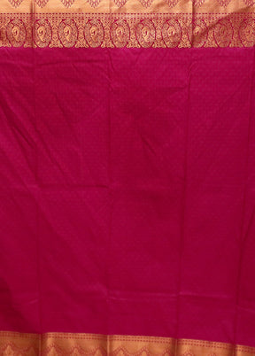 Blue Kanjivaram Silk Saree With Blouse Piece