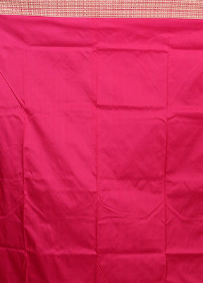 Blue Handloom Bomkai Pure Silk Saree With Blouse Piece