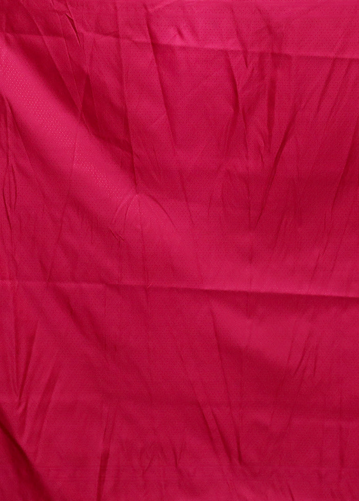 Pink Tanchoi Silk Saree With Blouse Piece