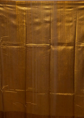 White Handloom Tussar Pure Silk Saree With Blouse Piece
