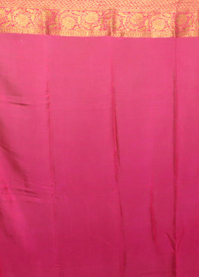 Pink Georgette Saree With Blouse Piece