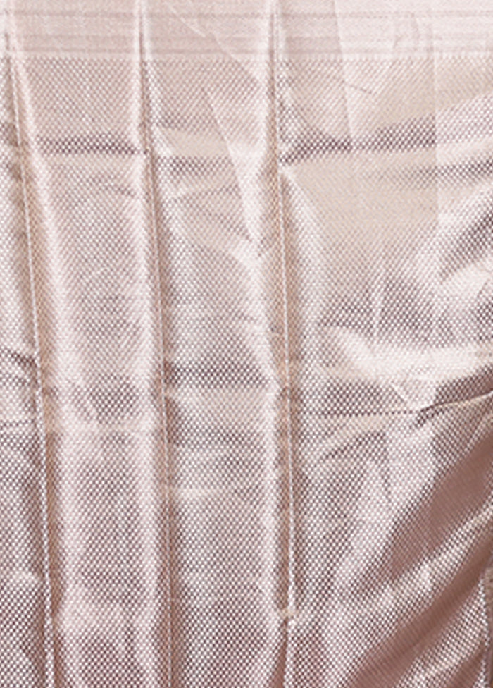 Blue Tissue Silk Saree With Blouse Piece