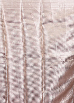 Blue Tissue Silk Saree With Blouse Piece