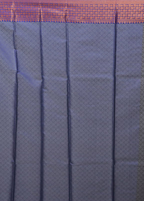 Grey Kora Silk Saree With Blouse Piece