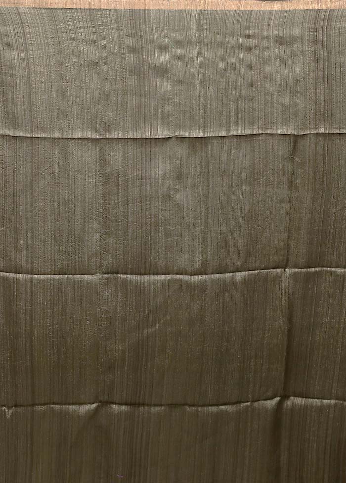 Cream Handloom Matka Pure Silk Saree With Blouse Piece