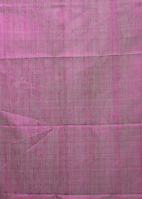 Blue Handloom Matka Pure Silk Saree With Blouse Piece