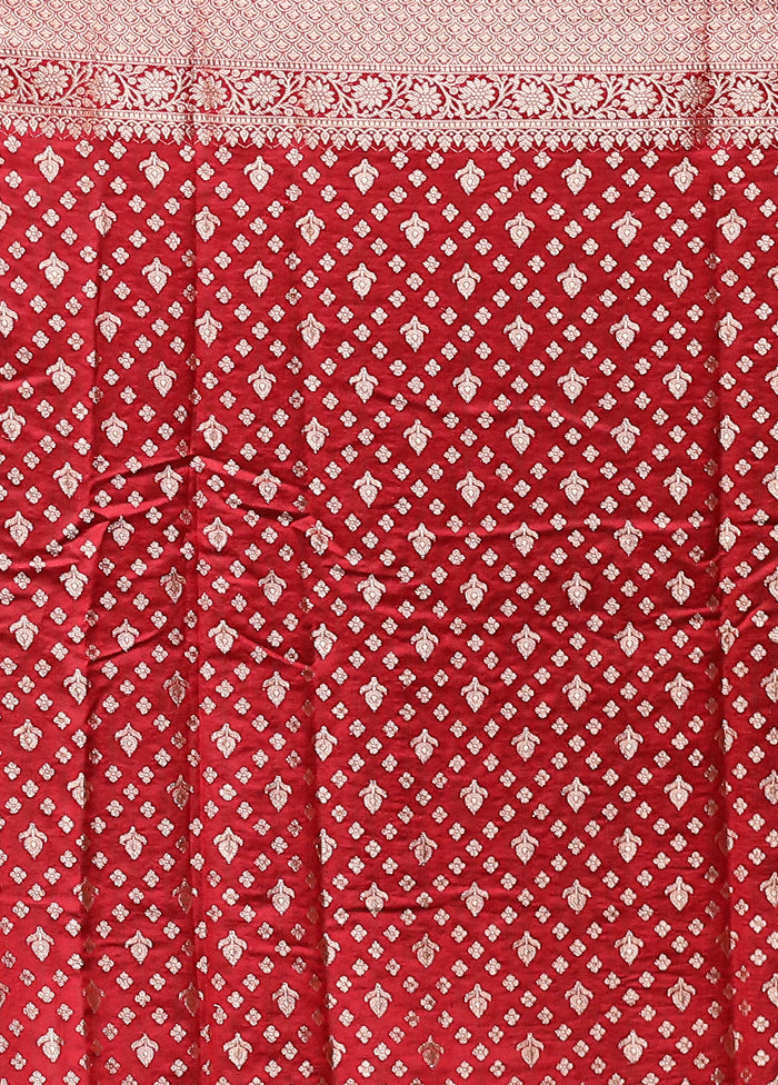 Yellow Handloom Dupion Pure Silk Saree With Blouse Piece