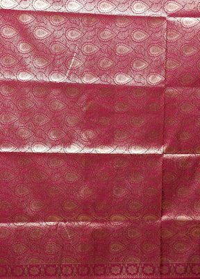 Purple Banarasi Silk Saree With Blouse Piece