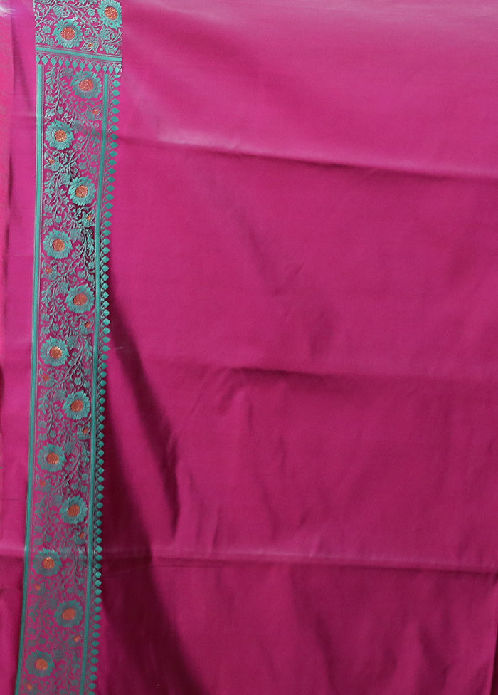 Green Tanchoi Silk Saree With Blouse Piece