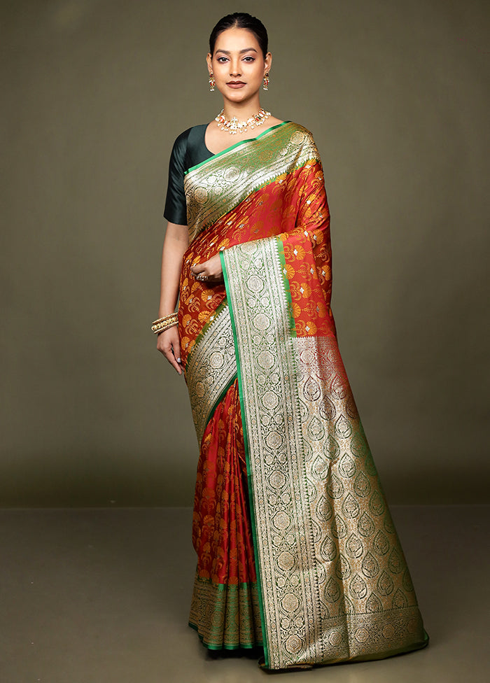 Pink Tanchoi Silk Saree With Blouse Piece