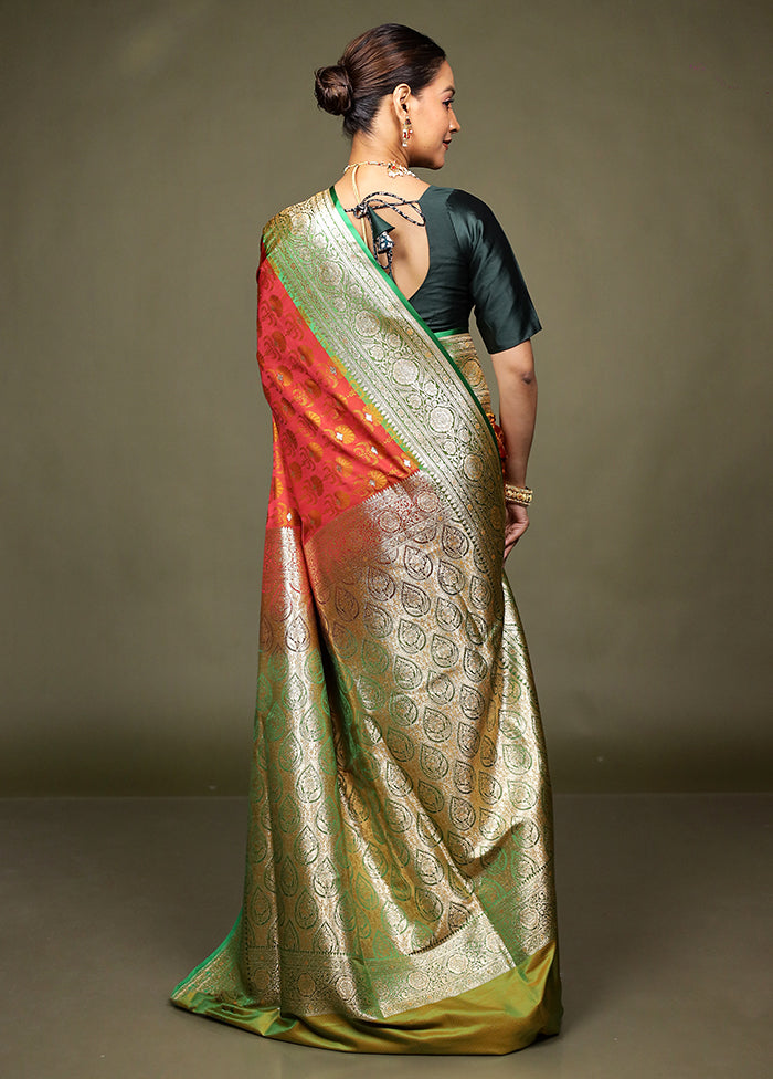 Pink Tanchoi Silk Saree With Blouse Piece