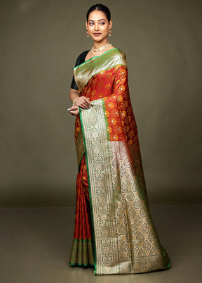 Pink Tanchoi Silk Saree With Blouse Piece