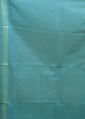 Green Kora Silk Saree With Blouse Piece
