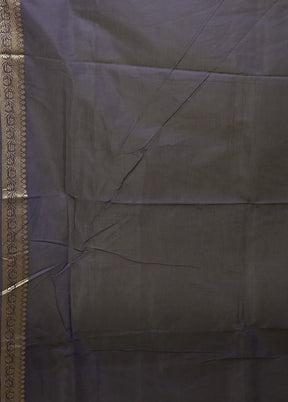 Blue Kora Silk Saree With Blouse Piece