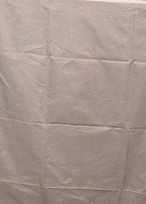 Blue Matka Silk Saree With Blouse Piece