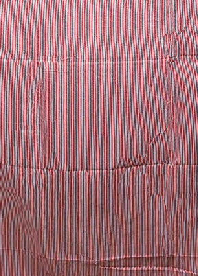 White Matka Silk Saree With Blouse Piece