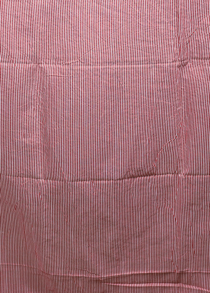 White Matka Silk Saree With Blouse Piece