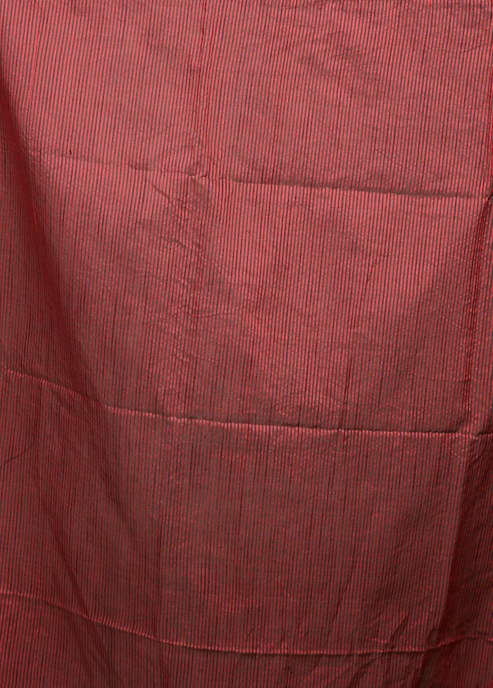 Black Matka Silk Saree With Blouse Piece