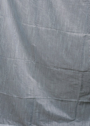 Blue Matka Silk Saree With Blouse Piece