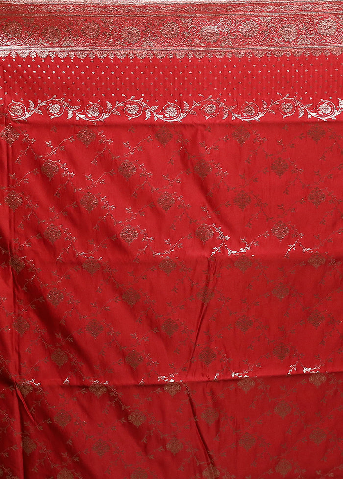 Black Banarasi Silk Saree With Blouse Piece