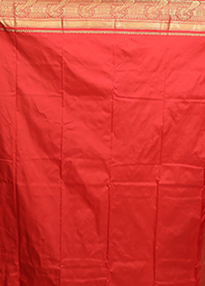 Green Kanjivaram Silk Saree With Blouse Piece