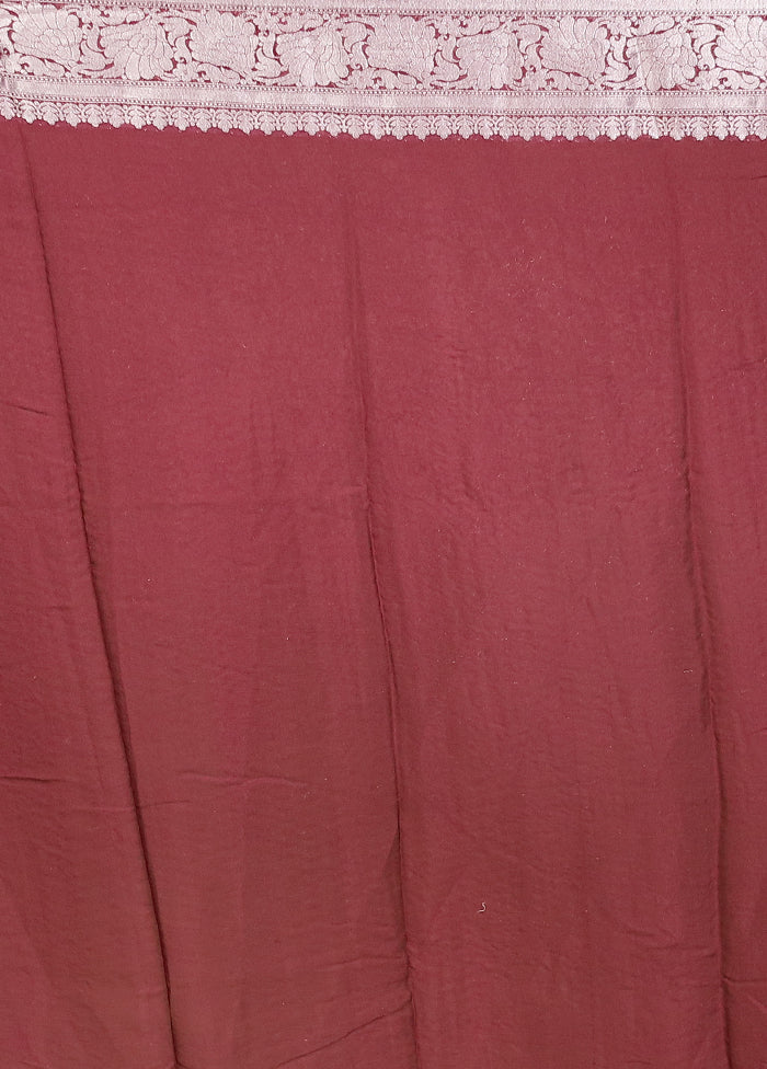 Purple Kora Silk Saree With Blouse Piece