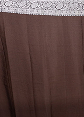 Black Handloom Kora Pure Silk Saree With Blouse Piece