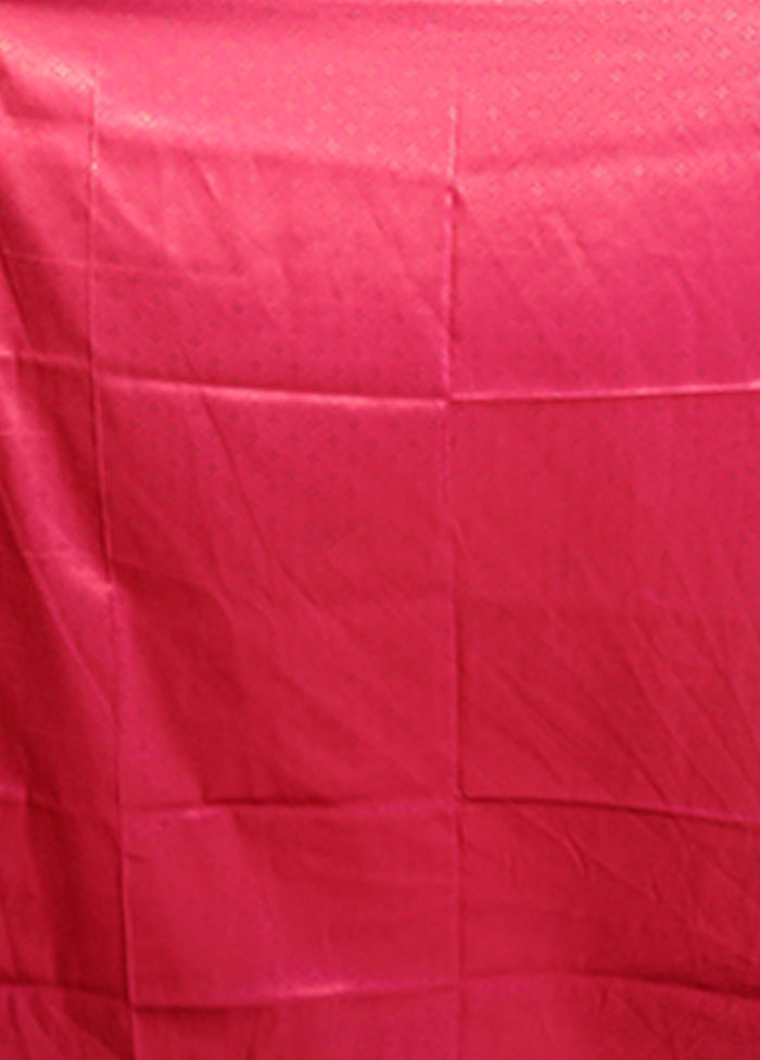 Blue Dupion Silk Saree With Blouse Piece