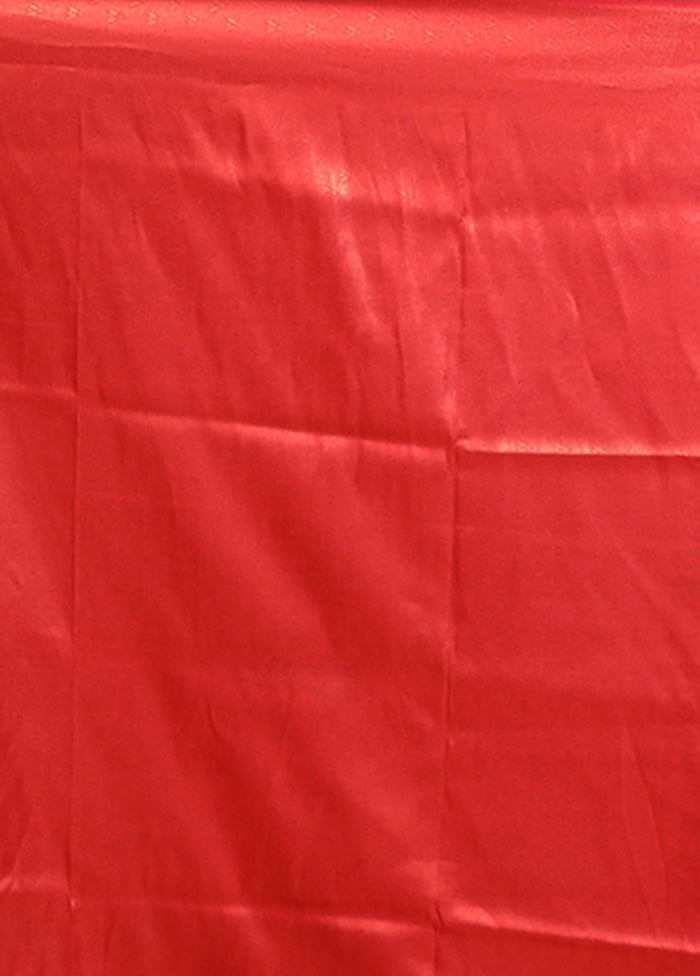 Green Dupion Silk Saree With Blouse Piece