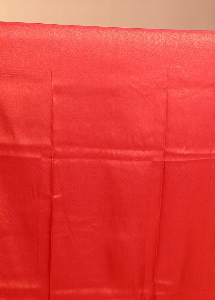 Green Dupion Silk Saree With Blouse Piece