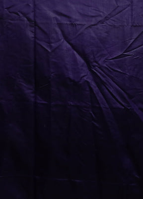 Purple Dupion Silk Saree With Blouse Piece