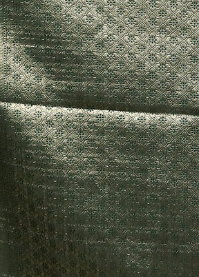 Green Dupion Silk Saree With Blouse Piece