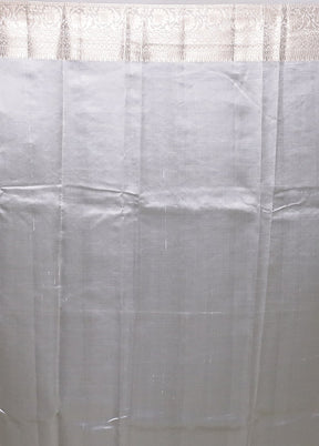 Purple Handloom Dupion Pure Silk Saree With Blouse Piece