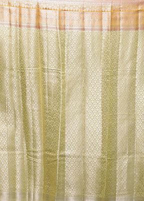 Multicolor Handloom Dupion Pure Silk Saree With Blouse Piece