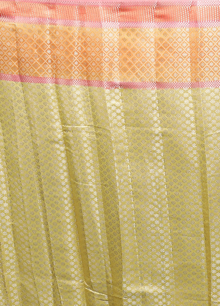 Multicolor Handloom Dupion Pure Silk Saree With Blouse Piece