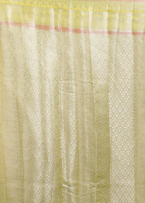 Multicolor Handloom Dupion Pure Silk Saree With Blouse Piece