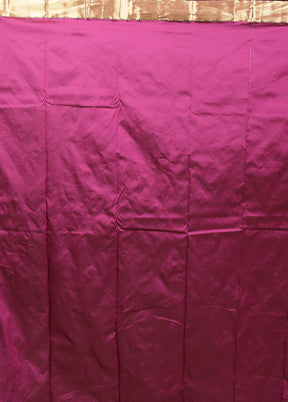Purple Kanjivaram Silk Saree With Blouse Piece