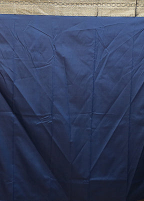 Blue Kanjivaram Silk Saree With Blouse Piece