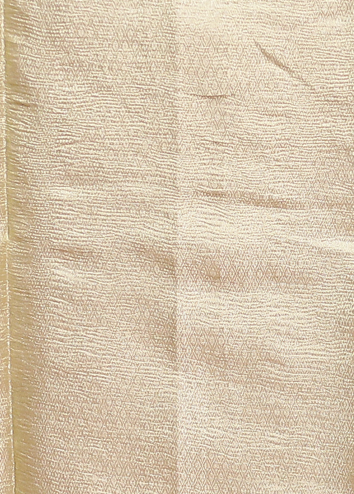 Green Tissue Silk Saree With Blouse Piece