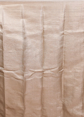 Grey Tissue Silk Saree With Blouse Piece