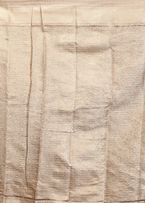 Grey Tissue Silk Saree With Blouse Piece