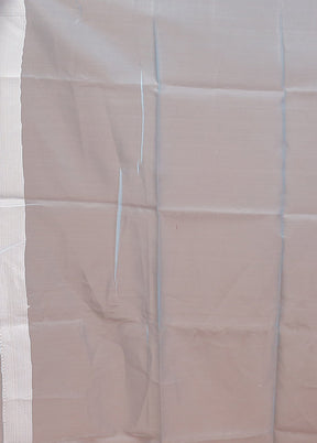 Blue Organza Saree With Blouse Piece